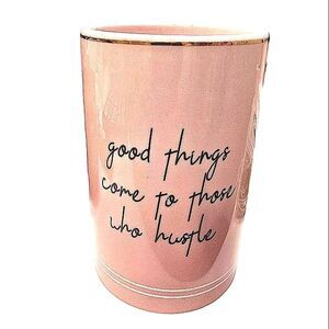 Black House Design, "Good Things Come To Those Who Hustle" Makeup Brush Holder